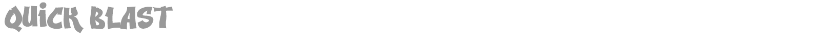 Quick Blast font preview